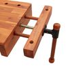 vidaXL Workbench Tabletop with Vice 52x36x9.5 cm Solid Wood Acacia