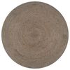 vidaXL Handmade Rug Jute Round 120 cm Grey