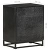 vidaXL Bedside Cabinet Black 40x30x50 cm Solid Acacia and Mango Wood