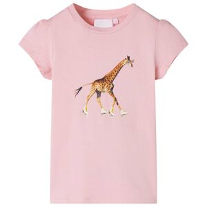 vidaXL Kids' T-shirt Light Pink 104