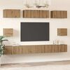 vidaXL TV Cabinet Set Wall-mounted 8 pcs Artisan Oak Engineered Wood