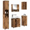 vidaXL Bathroom Furniture Set 5 pcs Old Wood Engineered wood & Metal