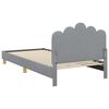 vidaXL Children's Bed Frame with Headboard Light Grey 80 x 200 cm