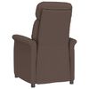vidaXL Recliner Chair Brown Dark brown 70.5 x 96.5 x 95 cm Fabric