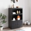 vidaXL Sideboard Black 67x39x107 cm Steel