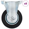 vidaXL 8 pcs Fixed Casters 100 mm