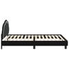 vidaXL Children's Bed Frame with Headboard Black 90 x 190 cm Velvet