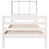 vidaXL Bookcase Bed without Mattress White 90x200 cm Solid Wood Pine
