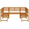 vidaXL Garden Bench Set 5 pcs Brown Solid acacia wood