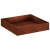 vidaXL Garden Planter Rusty 80 x 80 x 20 cm Weathering Steel