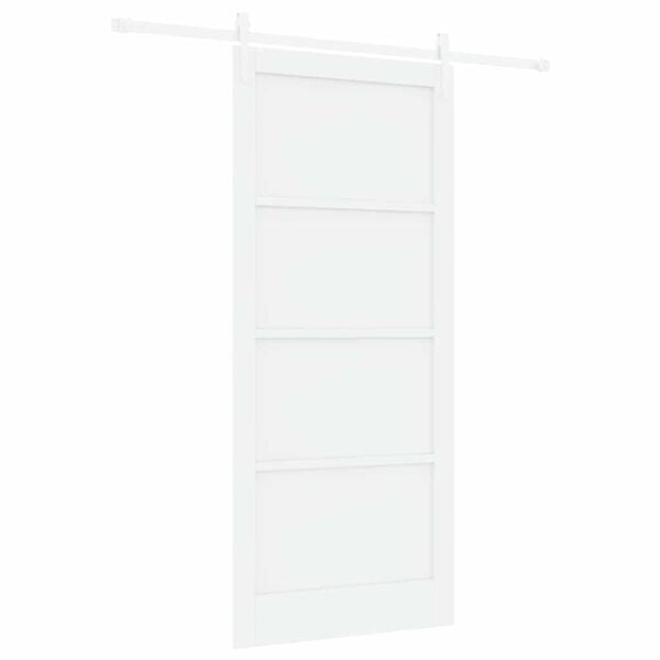 vidaXL Sliding Door ORKDAL White 93 x 211 cm Solid Pine Wood