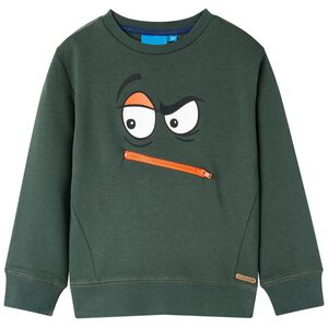 vidaXL Kids' Sweatshirt Dark Green 92