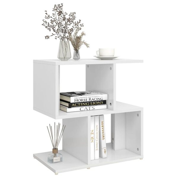 vidaXL Bedside Cabinet White 50x30x51.5 cm Engineered Wood