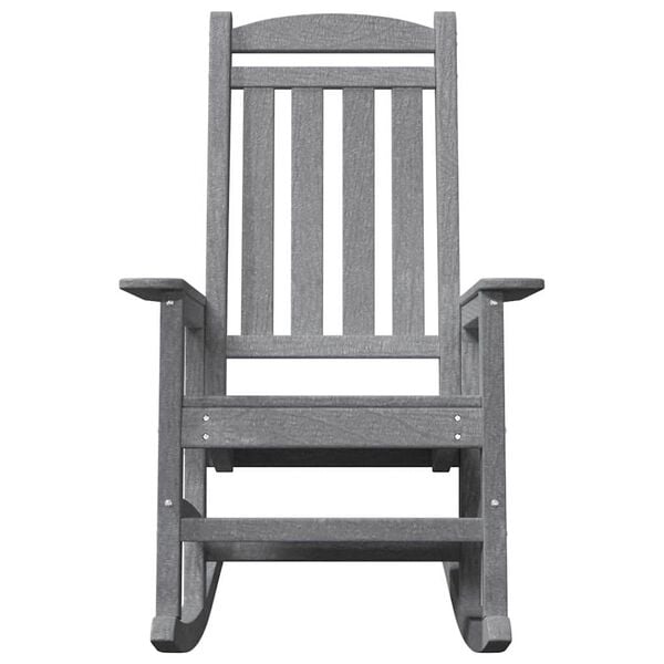 vidaXL Garden Rocking Chair Light Grey 92 x 70 x 108cm HDPE