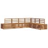 vidaXL Outdoor Sofa Set 6 Piece Natural Solid Acacia Wood