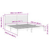 vidaXL Extra Long Bed Frame without Mattress 200x220 cm Solid Wood