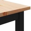 vidaXL Dining Table Natural 80 x 80 x 75 cm Solid Pine Wood