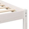 vidaXL Bed Frame with Headboard White 140 x 200 cm Solid Pine Wood