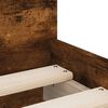 vidaXL Bed Frame with Drawers without Mattress Smoked Oak 90x190 cm Single
