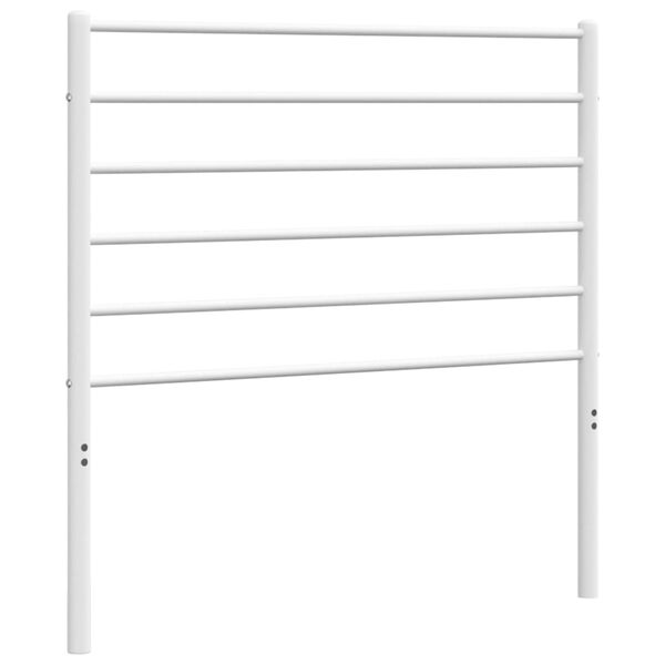 vidaXL Metal Headboard White 80 cm