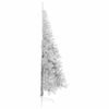 vidaXL Artificial Pre-lit Christmas Tree Silver 210 cm PET
