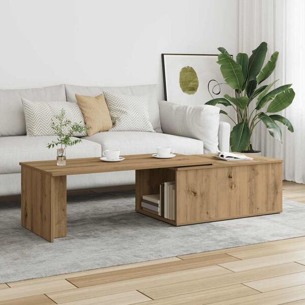 vidaXL Coffee Table Artisan Oak 150x50x35 cm Engineered Wood