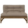 vidaXL Middle Sofa Honey Brown 120x80 cm Solid Wood Pine