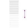vidaXL Zebra Blind White 85x200 cm Fabric Width 80.9 cm Polyester