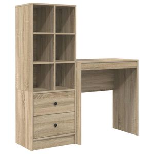 vidaXL Desk Sonoma Oak 115.5 x 40 x 127 cm 2 pcs