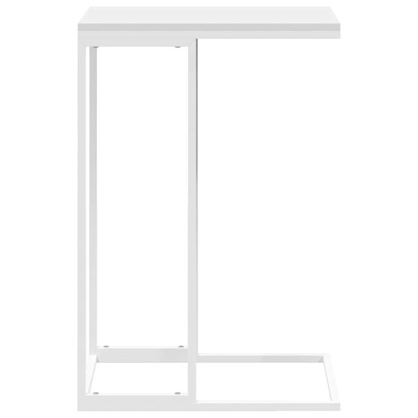 vidaXL Side Table White 40x30x59 cm Engineered Wood