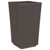 vidaXL Garden Planters 2 pcs Brown 32.5x32.5x57 cm PP