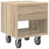 vidaXL Bedside Table Sonoma Oak 40.5 x 40 x 48 cm Engineered Wood