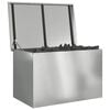 vidaXL Outdoor Storage Box Silver 80 x 50.5 x 50 cm Steel