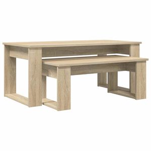 vidaXL Coffee Table Set 2 pcs Sonoma Oak Engineered Wood