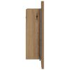 vidaXL LED Bathroom Mirror Cabinet Artisan Oak 40x12x45 cm Engineered Wood