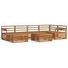 vidaXL Outdoor Sofa Set 7 pcs Natural Solid Acacia Wood