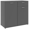 vidaXL Sideboard | Grey | Engineered wood | Medium | Sideboard | Rectangular
