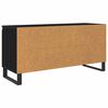 vidaXL TV Cabinet Black Oak 104 x 35 x 50 cm Engineered Wood
