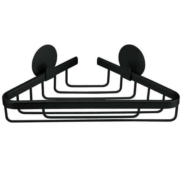 Kleine Wolke Shower Rack Triangular Rocco Black