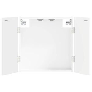 vidaXL Dartboard Cabinet ARNHEM High Gloss White 52.5 x 10.5 x 53.5 cm