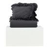 Venture Home Bed Set Levi 220x240 cm Cotton Anthracite