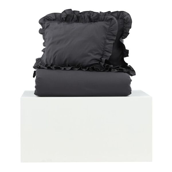 Venture Home Bed Set Levi 220x240 cm Cotton Anthracite