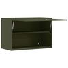 vidaXL Wall Cabinet for Garage with Gas-lift Door Olive green