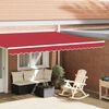 vidaXL Awning Valance Red 430 x 20 cm Canvas