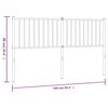 vidaXL Metal Replace Headboard Black 160 cm