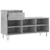 vidaXL Shoe Cabinet Concrete Grey 102x36x60 cm Engineered Wood