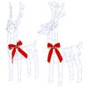 vidaXL 3D Christmas Reindeer LOVIISA 2 pcs 180 LEDs Cold White