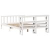 vidaXL Bed Frame without Mattress White 120x190 cm Small Double Solid Wood Pine