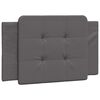 vidaXL Bed Frame without Mattress "Zadar" Grey 100x200 cm Faux Leather