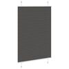 vidaXL Pleated Blind Black 90x150 cm Fabric Width 89.4 cm Polyester